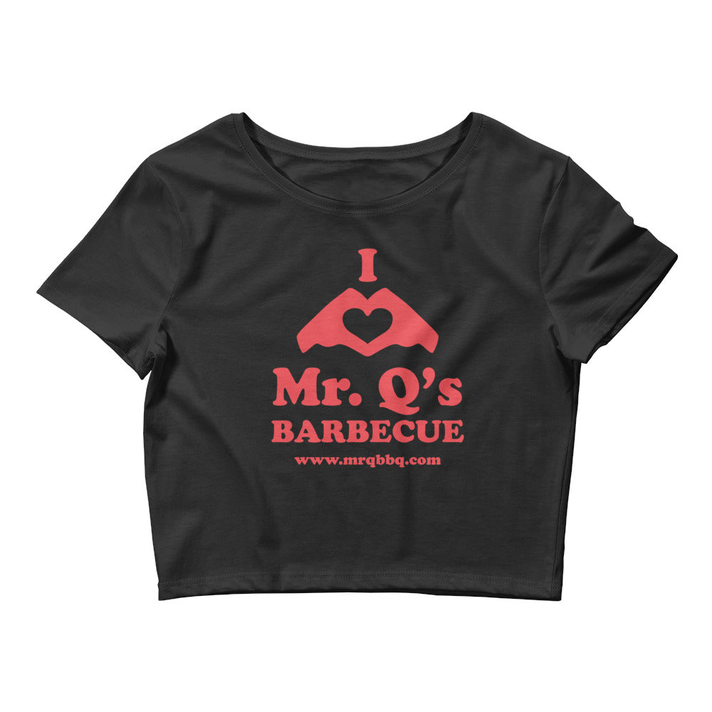 I <3 Mr. Q's BBQ Crop Top